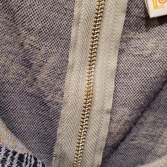 LuLaRoe Amelia Striped Blue and Gray Dress - Picture 4 of 4